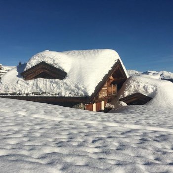 Snowy Chalet France